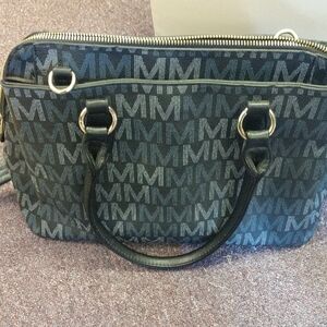 Mia K Black Satchel with Signature Style